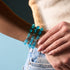 Aquamarine Ice | Firefly Glass Snow Globe Bracelet